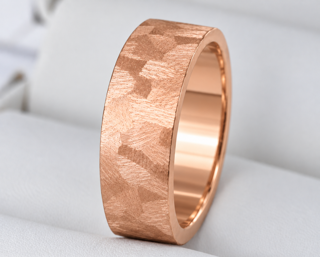 🩶 Anneau (addon) en acier paillettes pour bague mood interchangeable