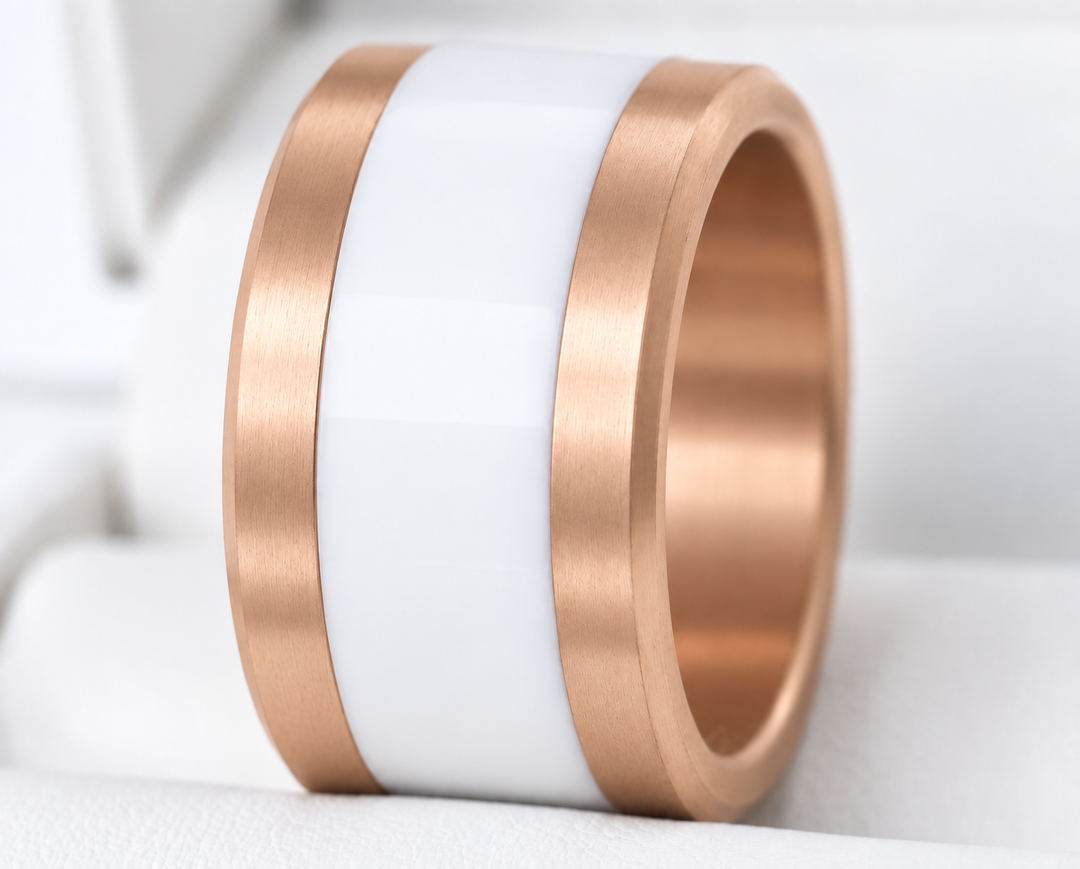 🩶 Base large en acier 316L carrée et mate (13mm) pour bague mood interchangeable