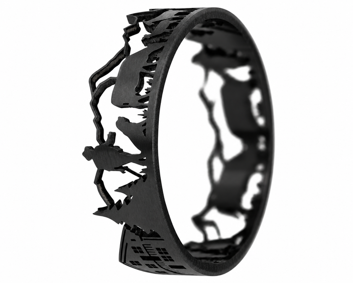 🖤 Addon 3D Poya découpé — black "Le Poya Gothique"