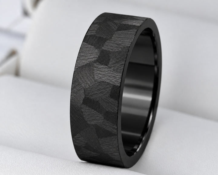 🩶 Anneau (addon) en acier paillettes pour bague mood interchangeable