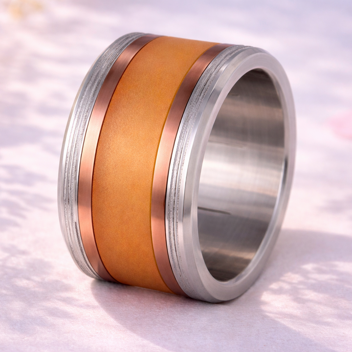 Extra small base "Halo" in stainless steel for interchangeable mood ring