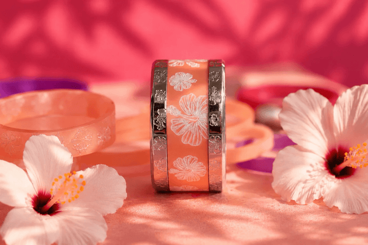 Set "Monoï" Hibiskus graviert | Aloha