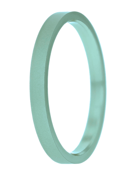 Medium en aluminium vert pastel