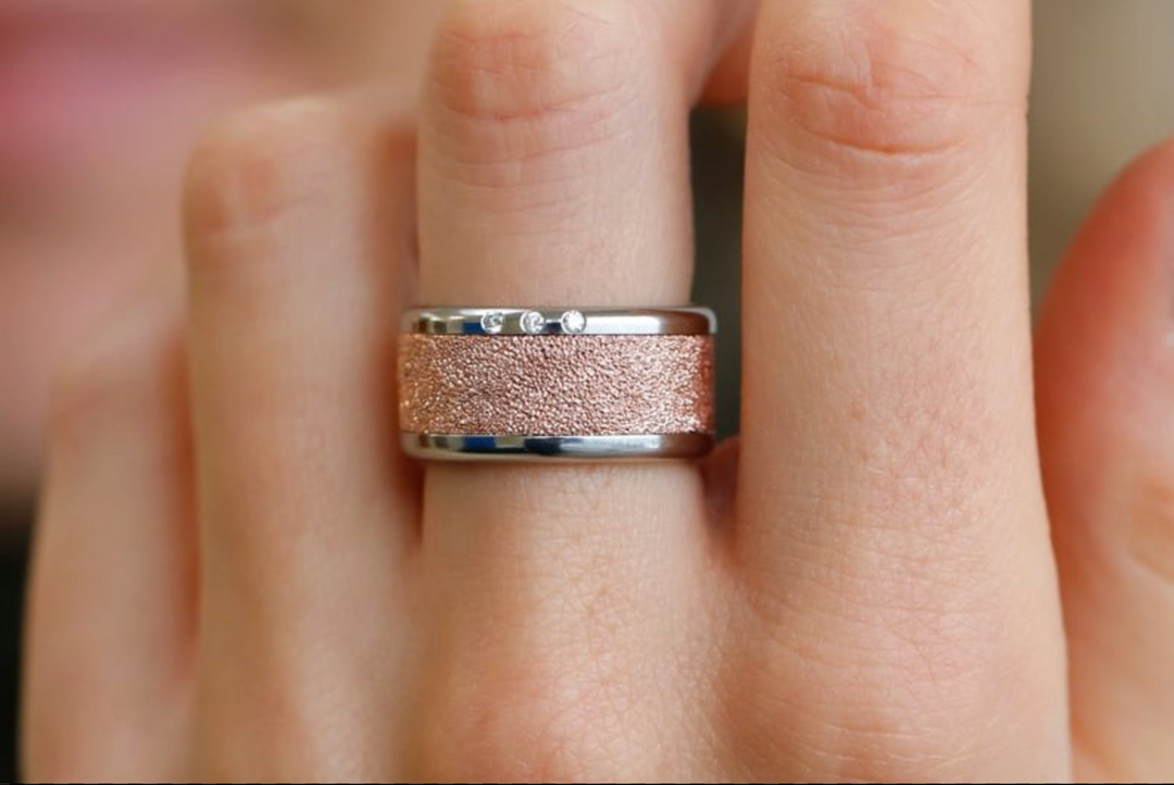 Anneau (addon) en argent 925 « Neige éternelle » pour bague mood interchangeable