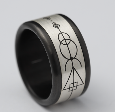Addon argent "GRAPHIQUE"- Taille 58 - Seconde main