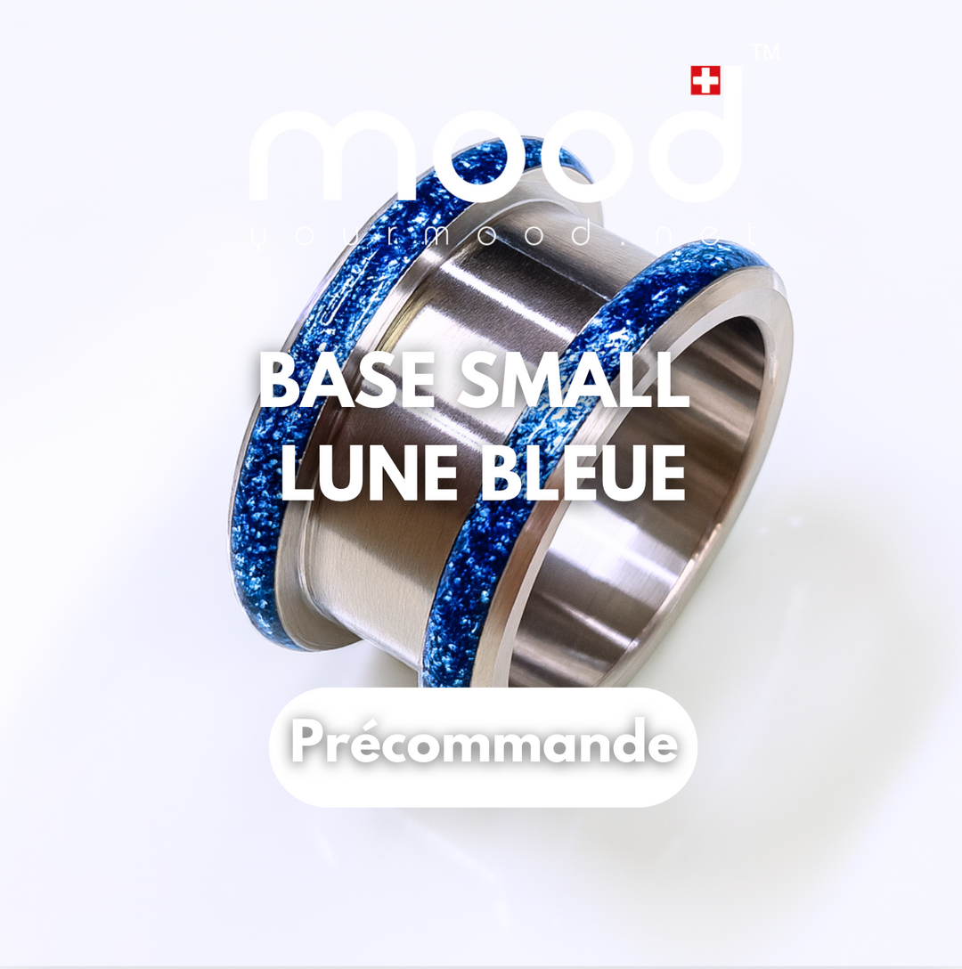 VORBESTELLUNG - Beteiligung an der Entwicklung - Small Fassung 11mm - Blaue Mond🌘 Blaue Emaille - Pailletten