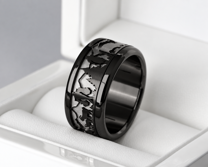 🖤 Addon 3D Poya découpé — black "Le Poya Gothique"