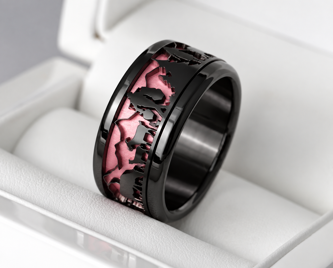 🖤 Addon 3D Poya découpé — black "Le Poya Gothique"