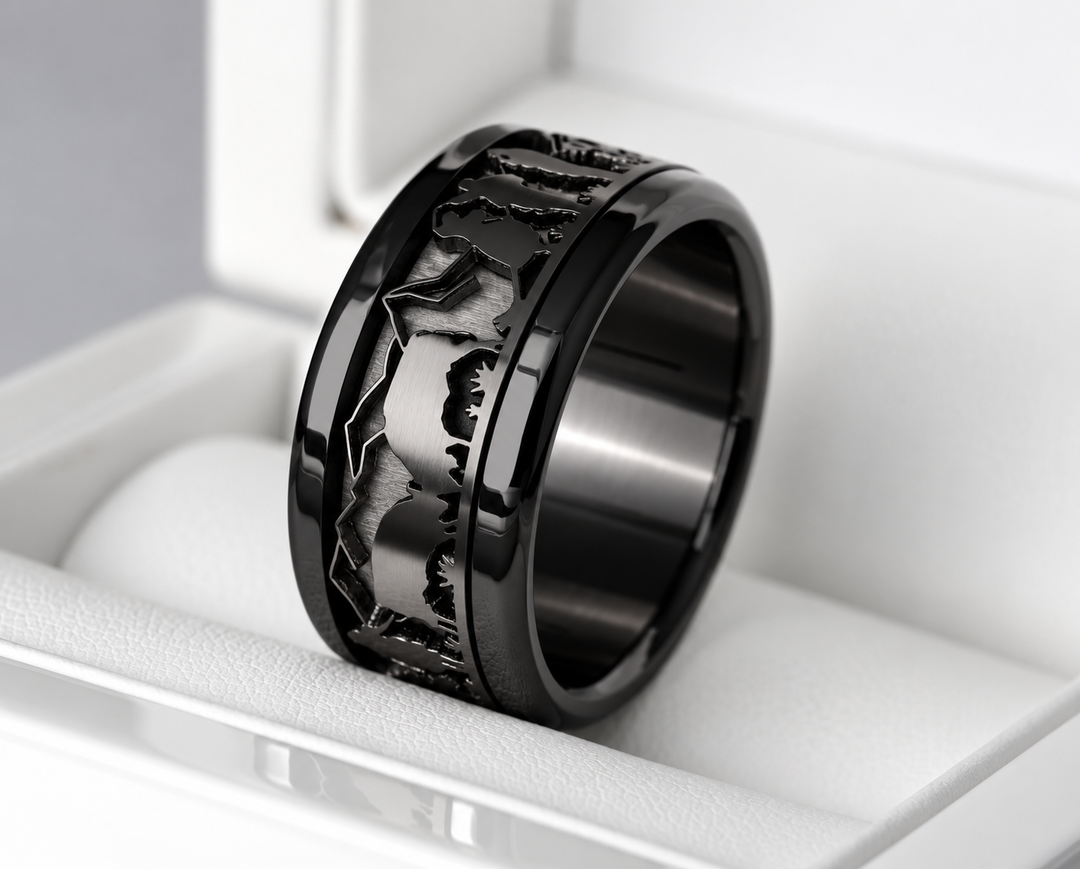 🖤 Addon 3D Poya découpé — black "Le Poya Gothique"