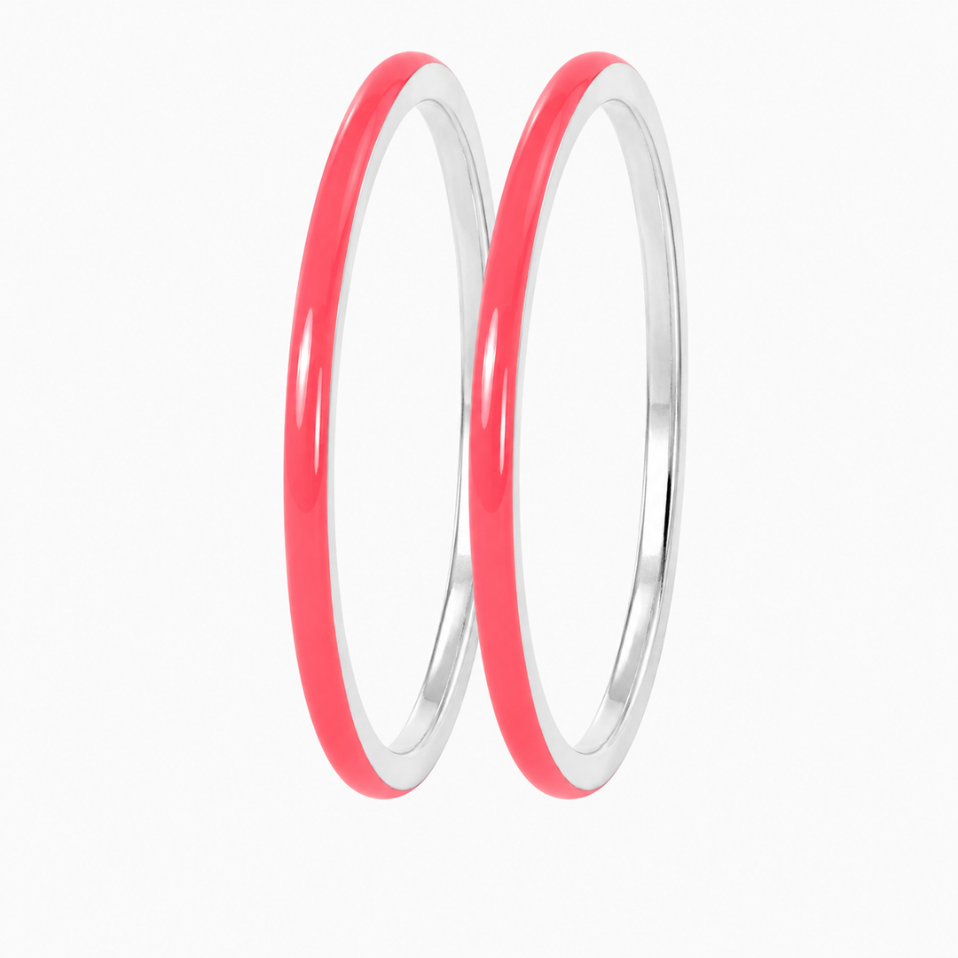 Anneau (2 minis) "Pop Candy" en argent pour bague mood interchangeable