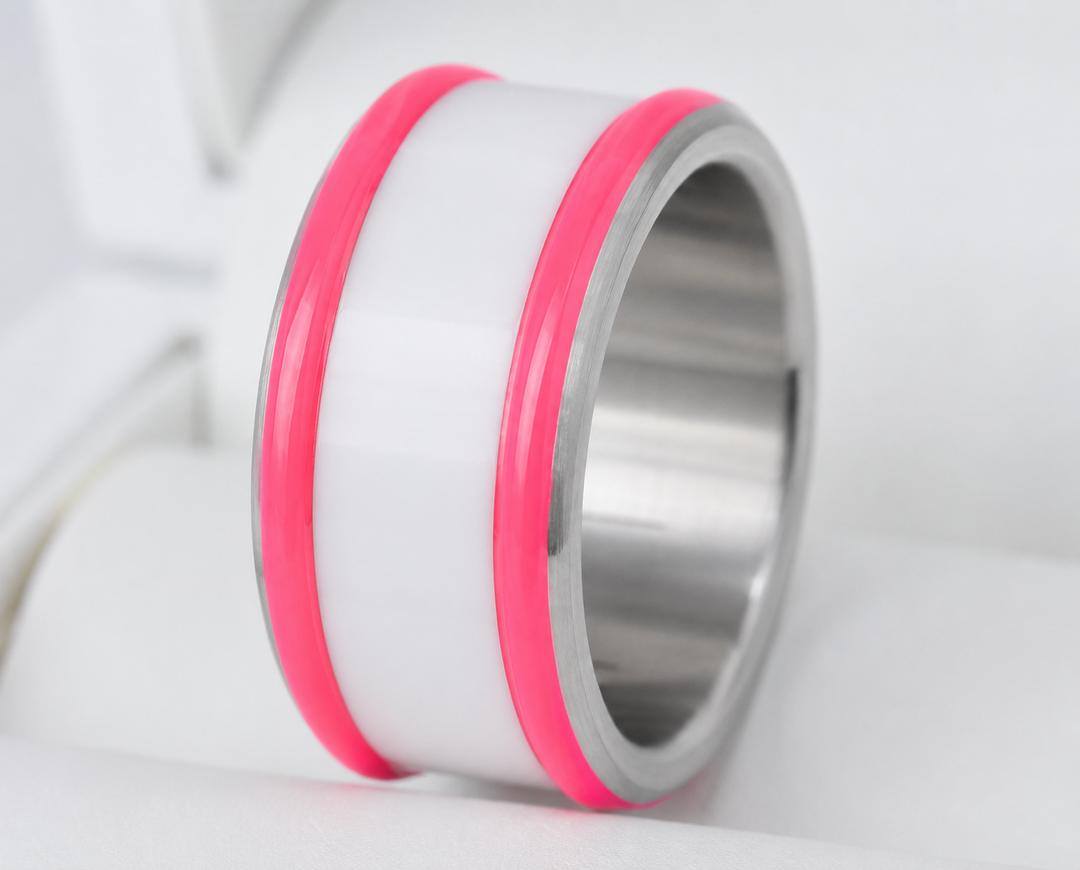 Base small "Pop Candy" en acier carrée pour bague mood interchangeable