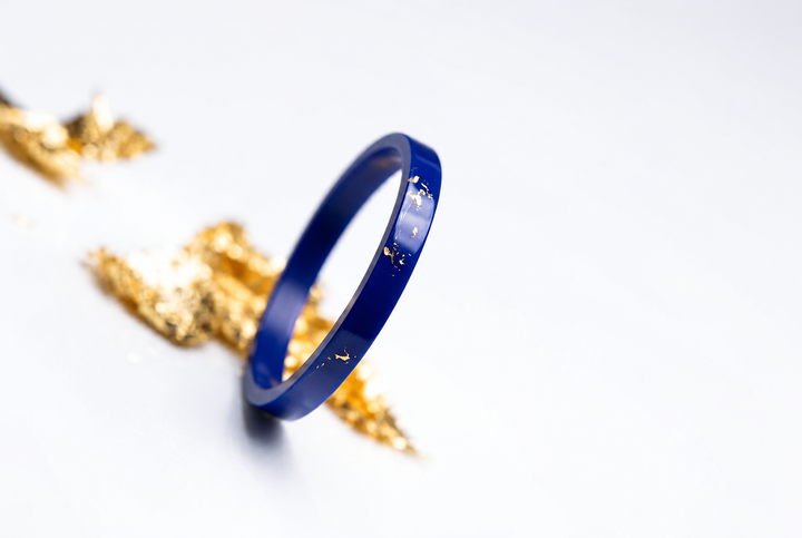 💙 Bleu des Dieux — anneau (medium) taillé dans le lapis-lazuli