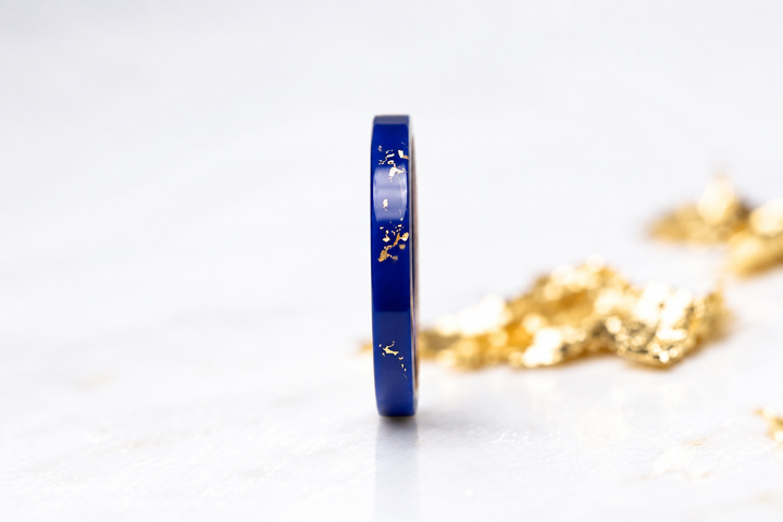 💙 Bleu des Dieux — anneau (medium) taillé dans le lapis-lazuli