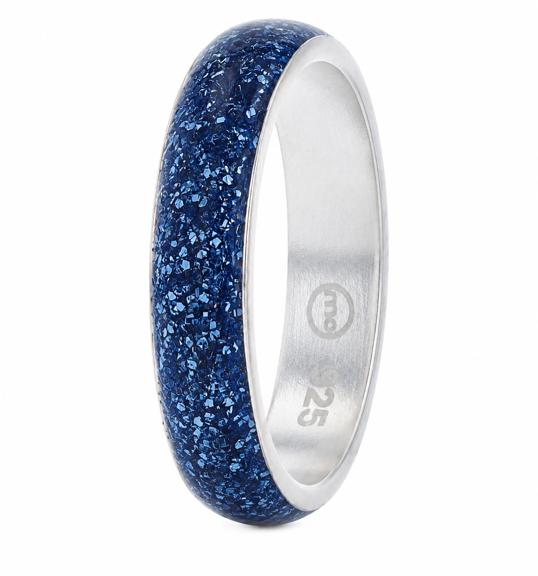 🌌 Anneau (deux tiers) « Éternité Astrale Bleu Stellaire » en émail