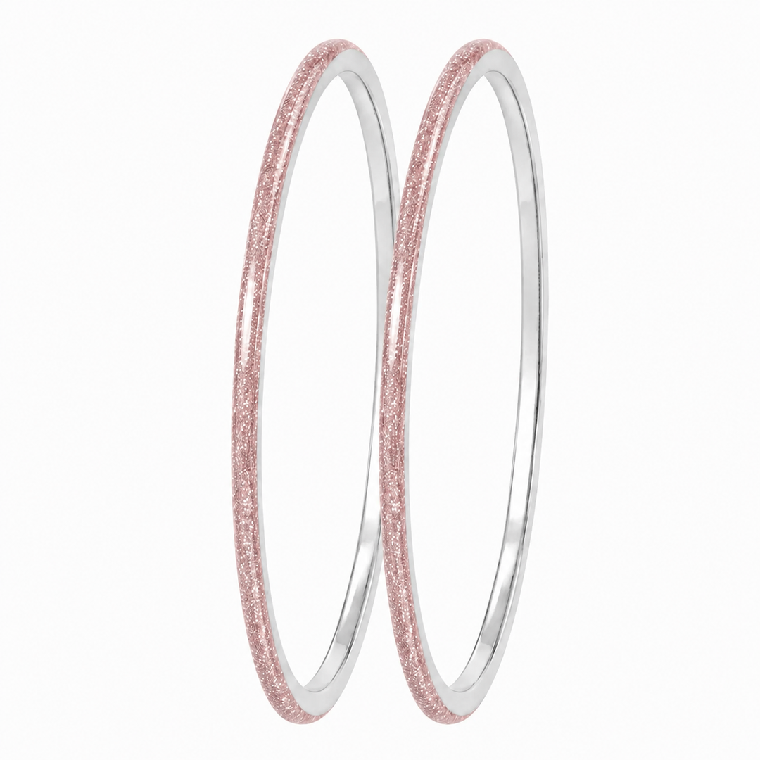 🌌 Pack de 2 minis « Éternité Astrale Rose Lunaire » en émail