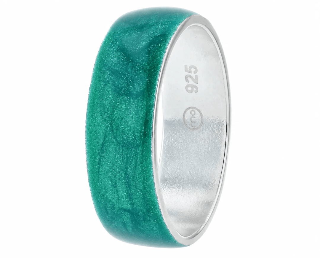Anneau (addon) "Aqua Acid" en argent pour bague mood interchangeable