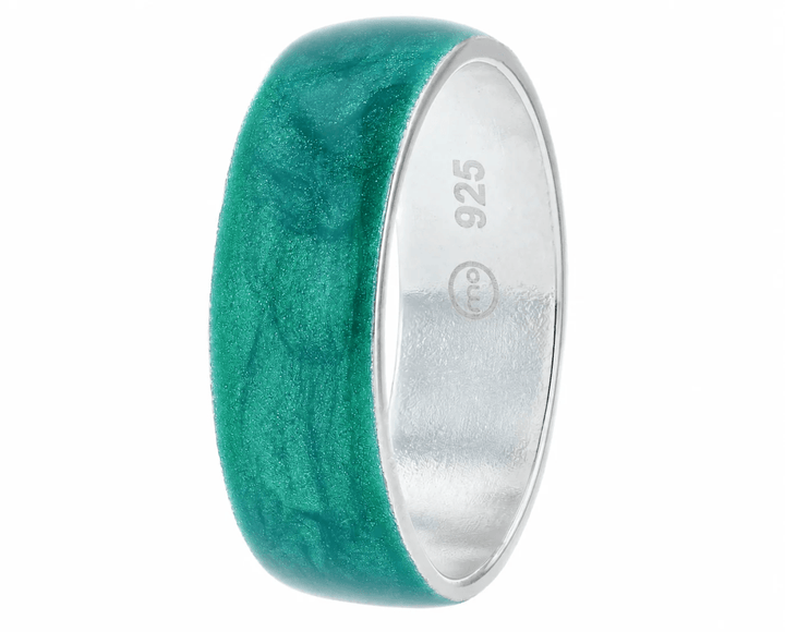 Anneau (addon) "Aqua Acid" en argent pour bague mood interchangeable