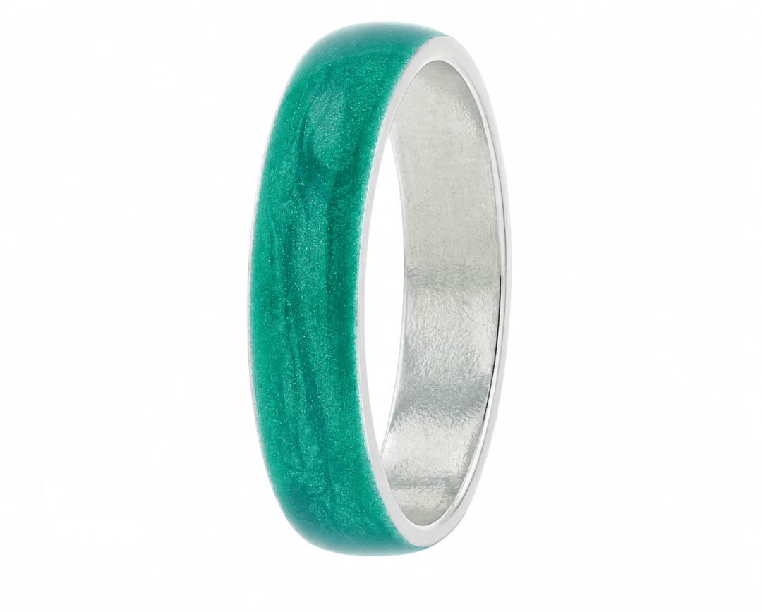 Anneau (deux tiers) "Aqua Acid" en argent pour bague mood interchangeable