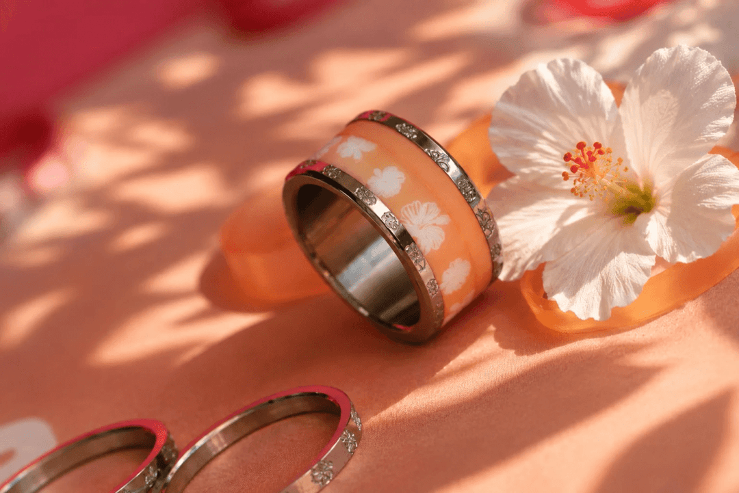 Coffret "Hilo" gravé hibiscus | Aloha