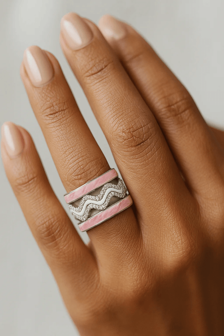 Précommande : Édition OCTOBRE ROSE 🌸 Base - Rosa 🌸 émail rose clair - nacré