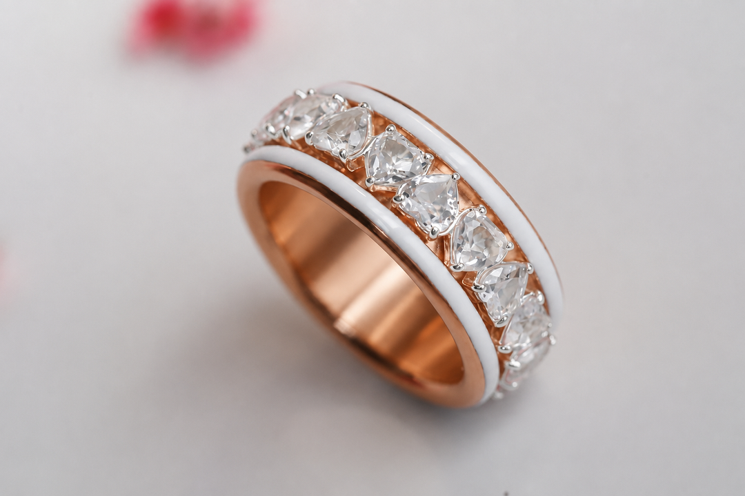💍🤍 2/3 Addon „Aurheart pur" aus 925er Silber, gefasst mit weissen Zirkonia-Steinen