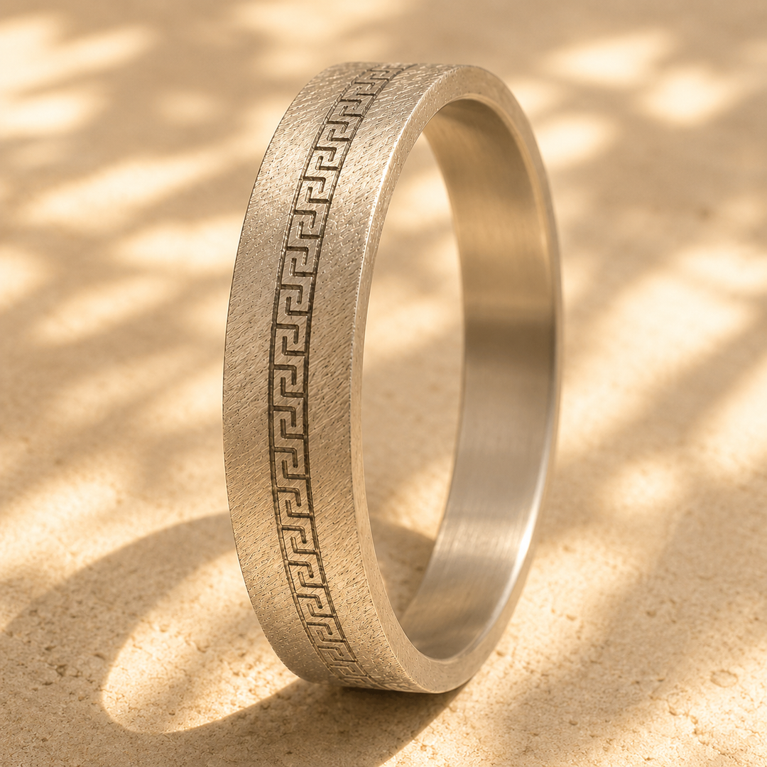 Anneau (deux tiers) "Flash Italie n°164 - 2026" en titane clawgrunge pour bague mood interchangeable