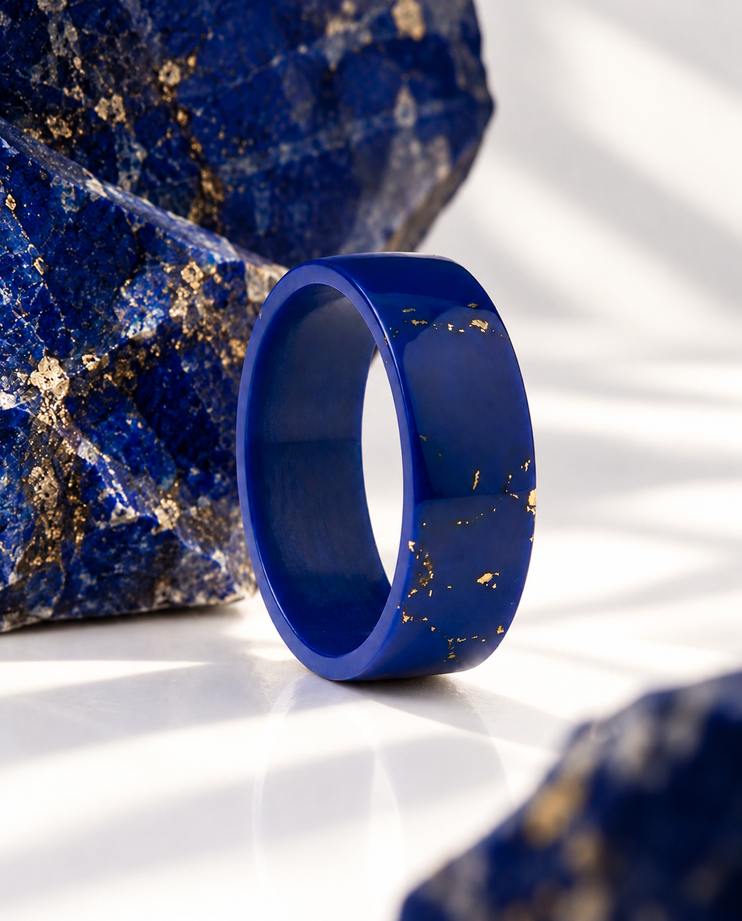 💙 Bleu des Dieux — anneau (addon) taillé dans le lapis-lazuli