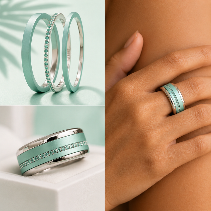 Set Jasmin | auswechselbarer mood Ring