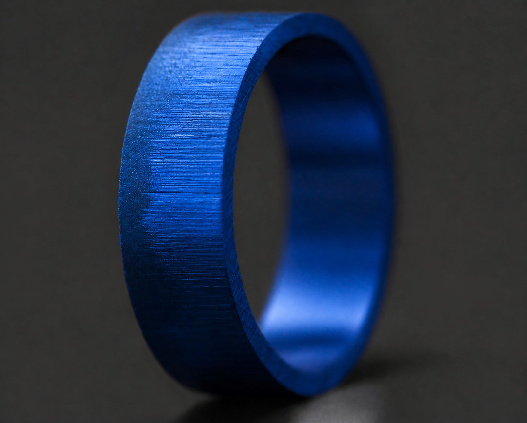 Inner ring (addon) "💙Ocean - Frost Crystal" in frost crystal steel for interchangeable mood ring