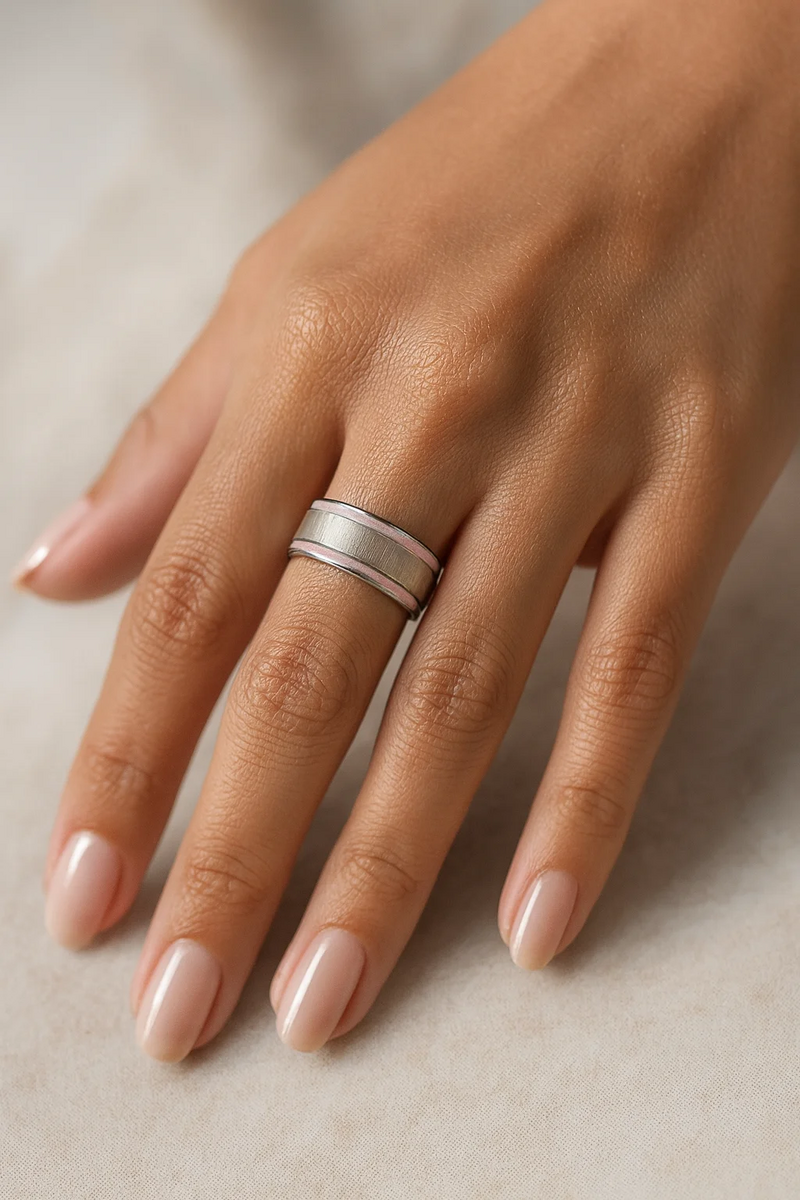 Précommande : Édition OCTOBRE ROSE 🌸 Base - Rosa 🌸 émail rose clair - nacré