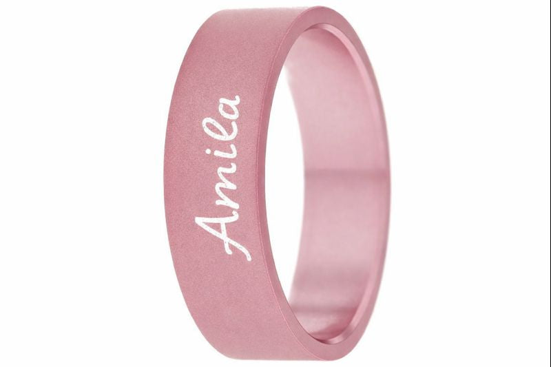 Addon in aluminium with customised phrase