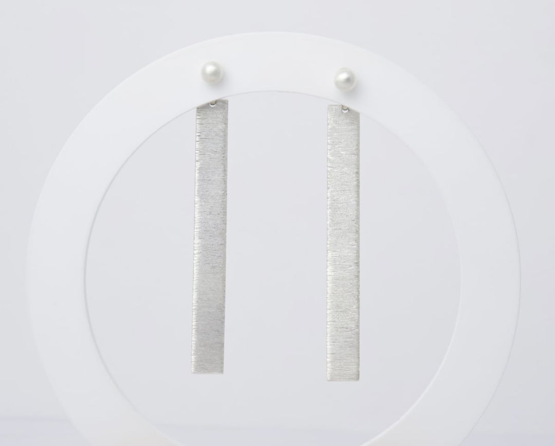 Drop "Wrinkled" mood in 925 silver (Interchangeable ear jewel)