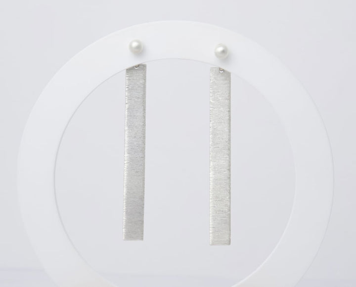 Drop "Wrinkled" mood in 925 silver (Interchangeable ear jewel)