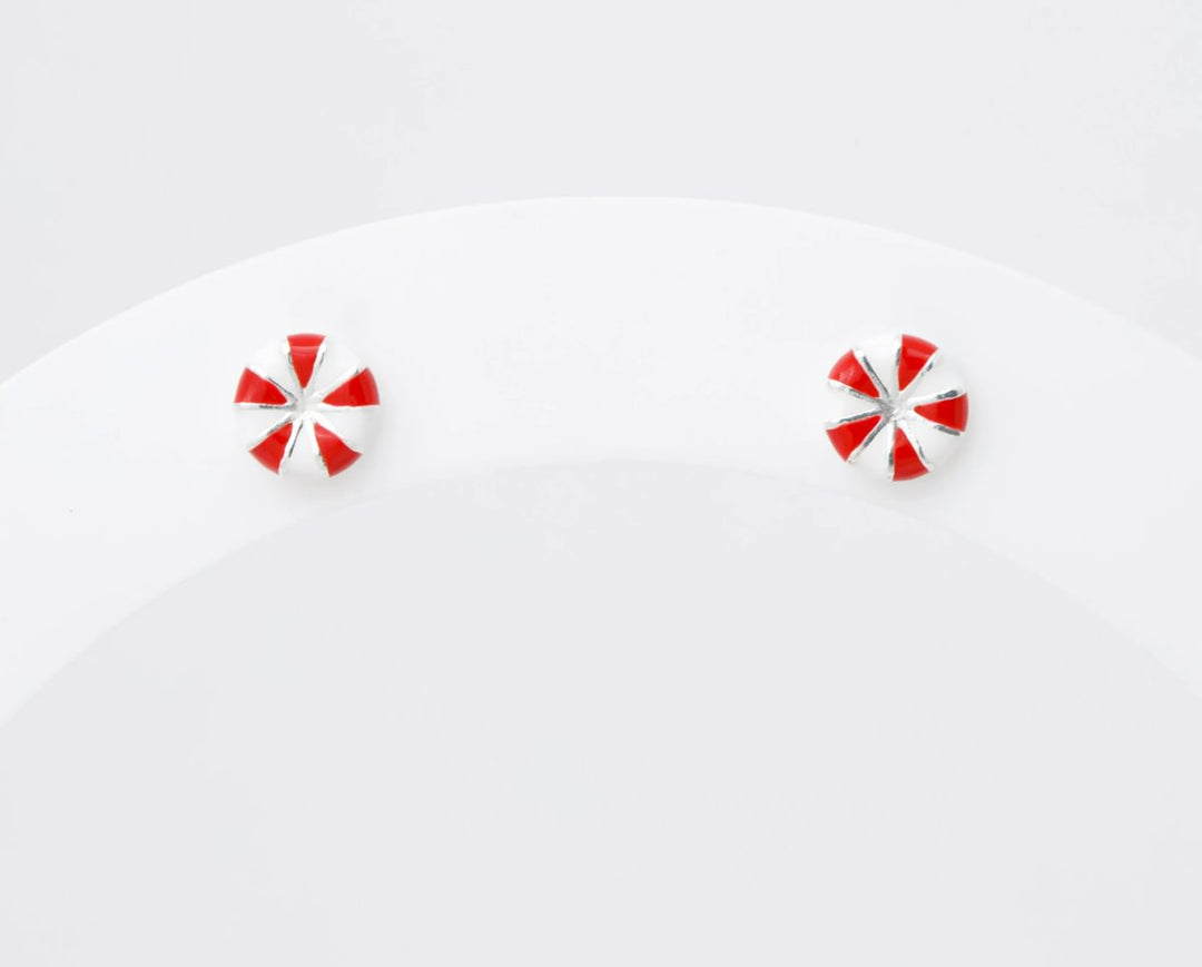 "Clip Candy" mood en argent 925 serti de zircons rouges et blancs (Bijou d'oreille)