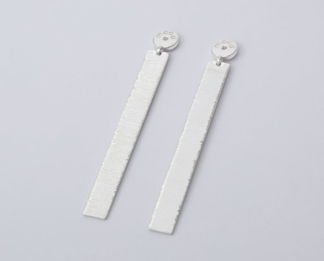 Drop "Wrinkled" mood in 925 silver (Interchangeable ear jewel)