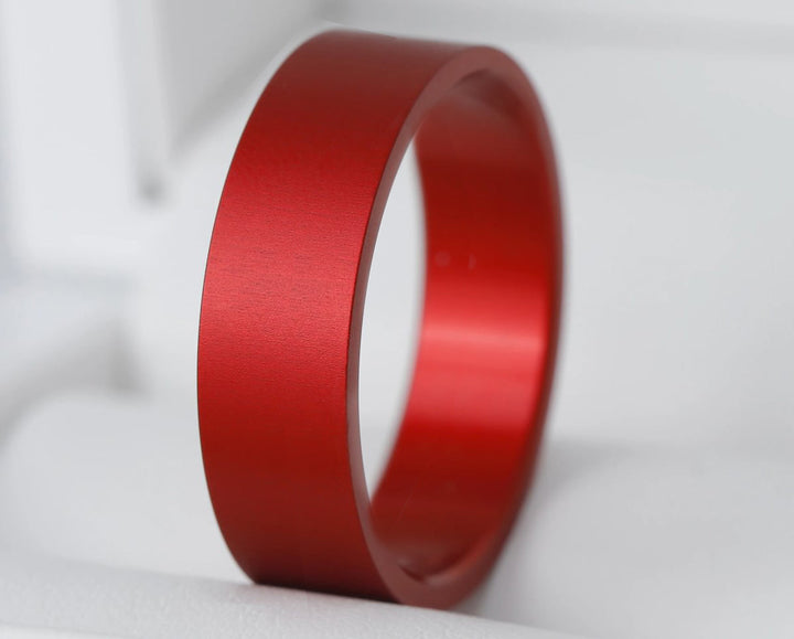 ❤️ Anneau (addon) aluminium rouge pour bague mood interchangeable