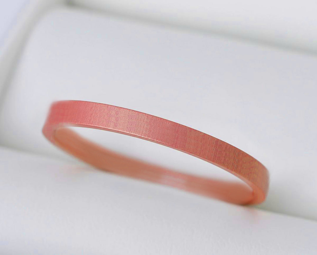 🧡 Anneau (medium) en aluminium corail pour bague mood interchangeable
