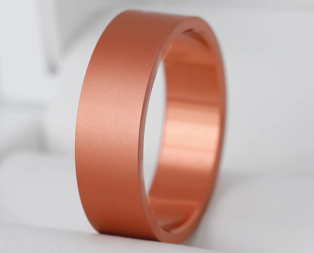 🧡 Anneau (addon) en aluminium corail pour bague mood interchangeable