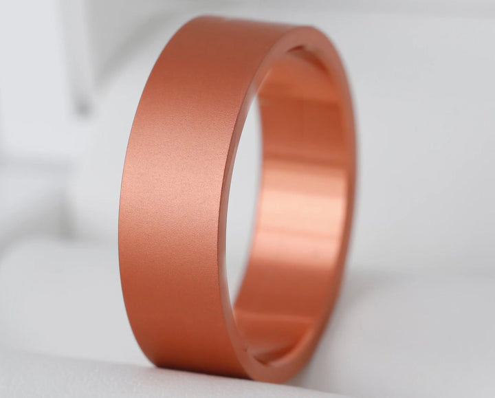 🧡 Anneau (addon) en aluminium corail pour bague mood interchangeable