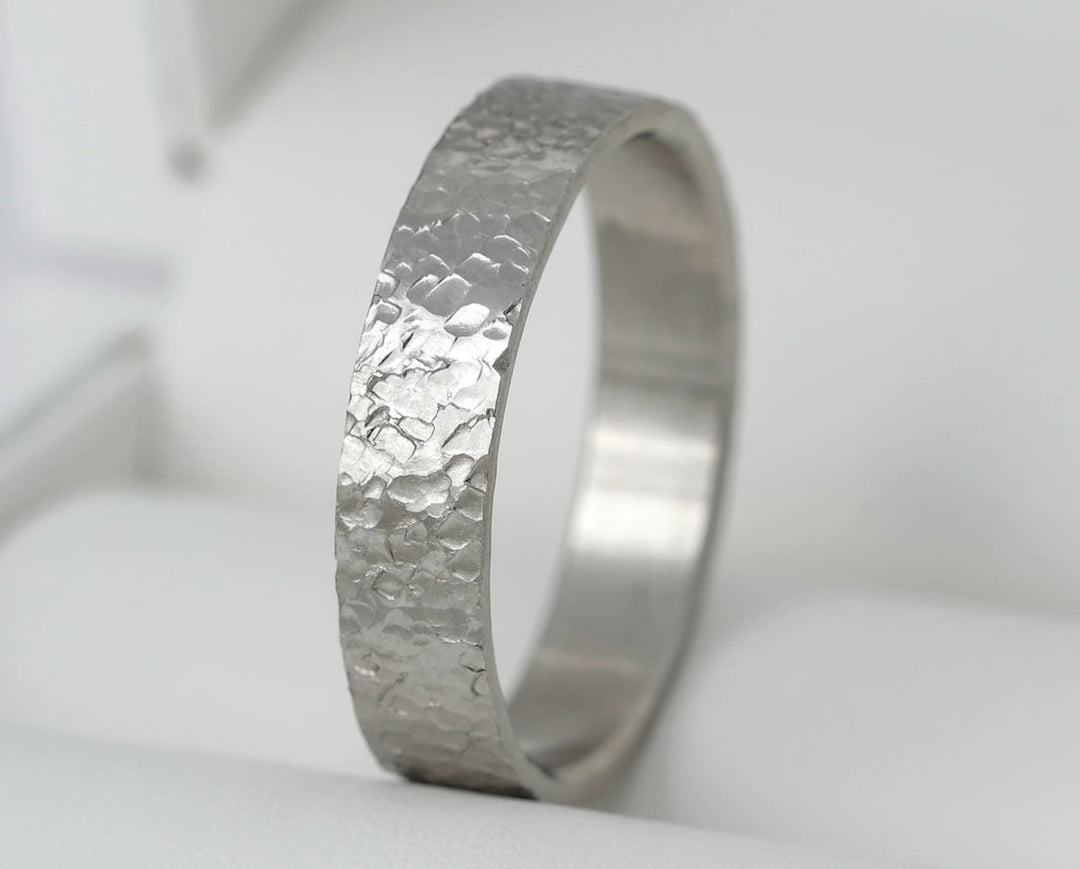 🩶 Anneau (deux tiers) en acier Rock pour bague mood interchangeable