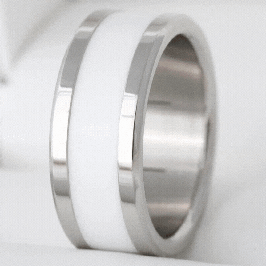 🩶 Base extra small en acier 316L carrée et polie (9mm) pour bague mood, bijou avec anneau central