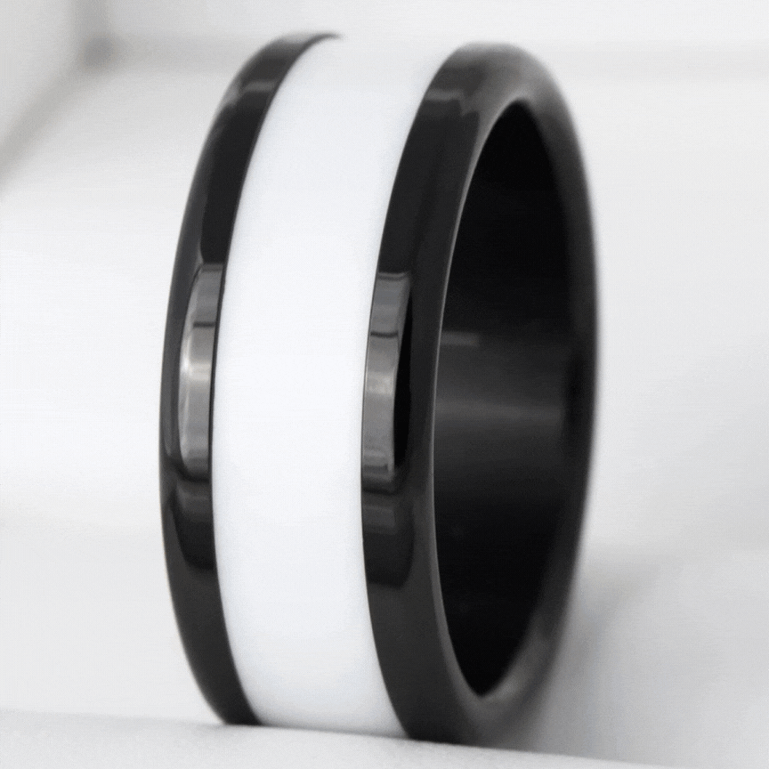 ⚫️ Base extra small black, arrondie polie en acier inoxydable (9mm)