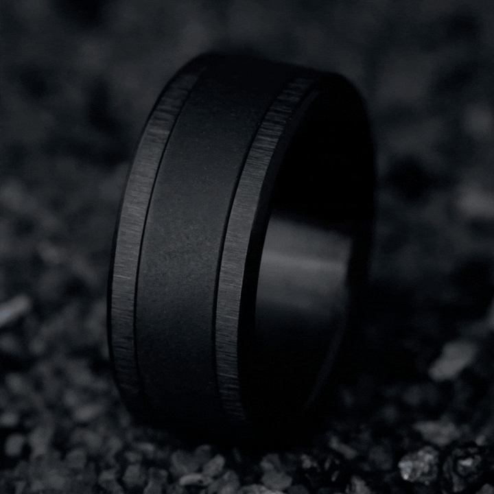 ⚫️ Base seule extra small black carrée froissée (9mm)