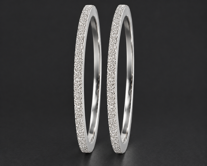 Anneaux (pack de 2 minis) en argent 925 « Neige éternelle » pour bague mood interchangeable