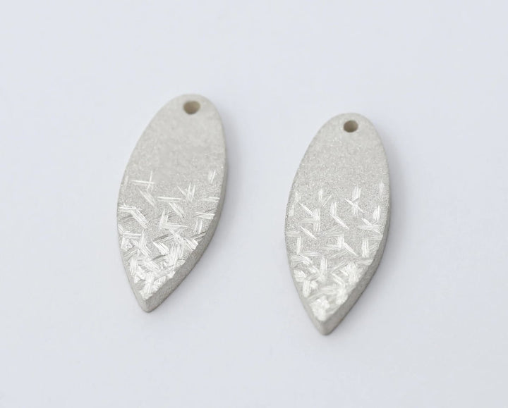 Drop "Shiny Opal" mood in 925er Silber (auswechselbarer Ohrschmuck)
