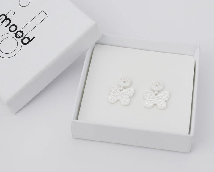"Drop Mariposa " mood en argent 925 (Bijou d'oreille)