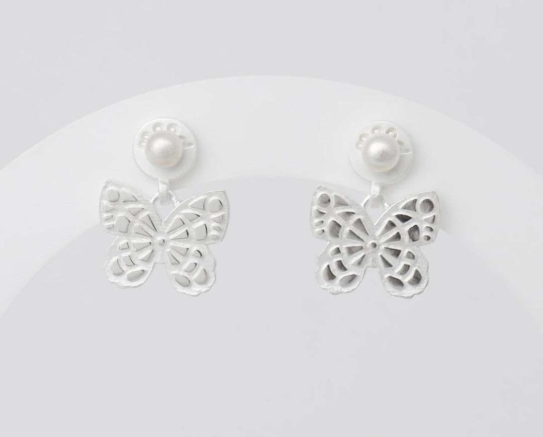 "Drop Mariposa " mood en argent 925 (Bijou d'oreille)