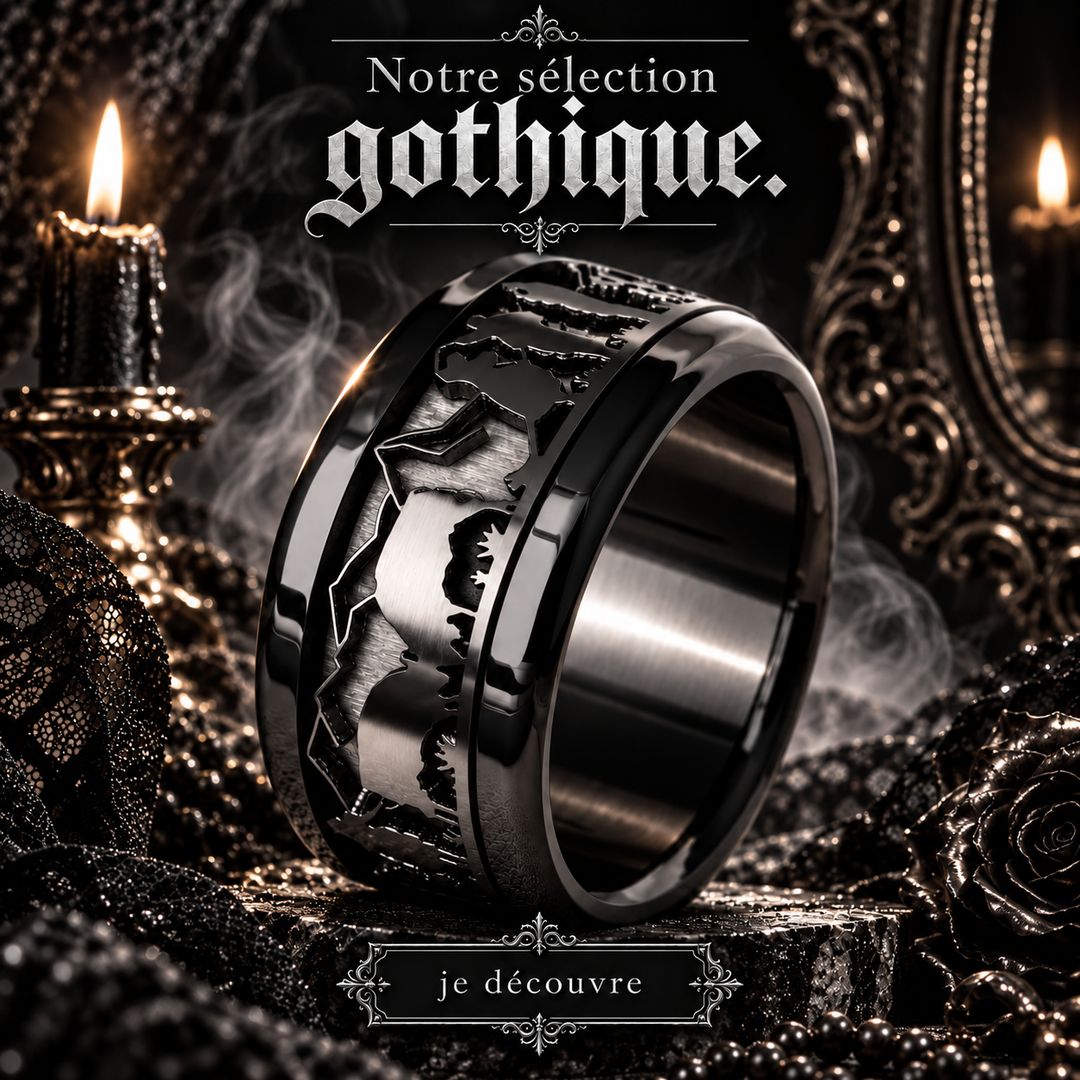 🖤 Addon 3D Poya découpé — black "Le Poya Gothique"