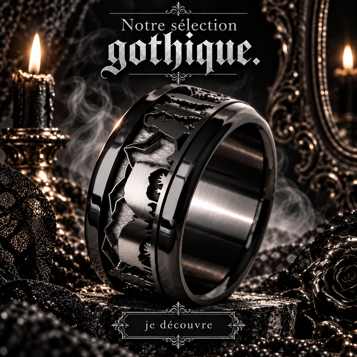 🖤 Addon 3D Poya découpé — black "Le Poya Gothique"