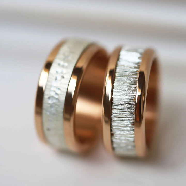 „Küsten Glanz“ Set mit 2 Innenringe (2/3 Addons) aus 925er Silber